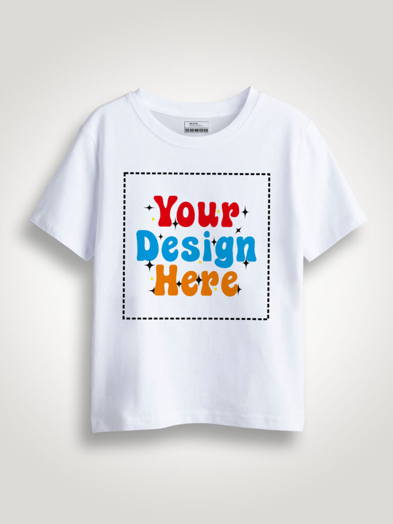 Customize White Kids Premium Cotton T-shirt