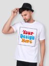 Customize White Premium Cotton T-shirt | Indrajeet Print