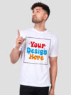 Customize White Premium Cotton T-shirt - Image 4