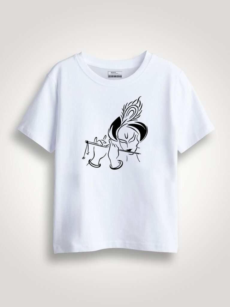 Flute Krishna Kids T-shirt