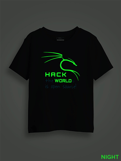 Hack the World Hacker Kids Glow Tshirt