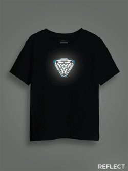 Arc Reactor Reflective Kids Glow Tshirt