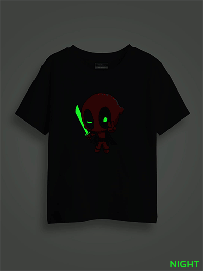 Victory Deadpool Kids Glow Tshirt
