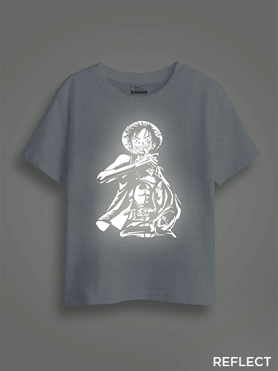 Monkey D.Luffy Reflective Kids Glow Tshirt