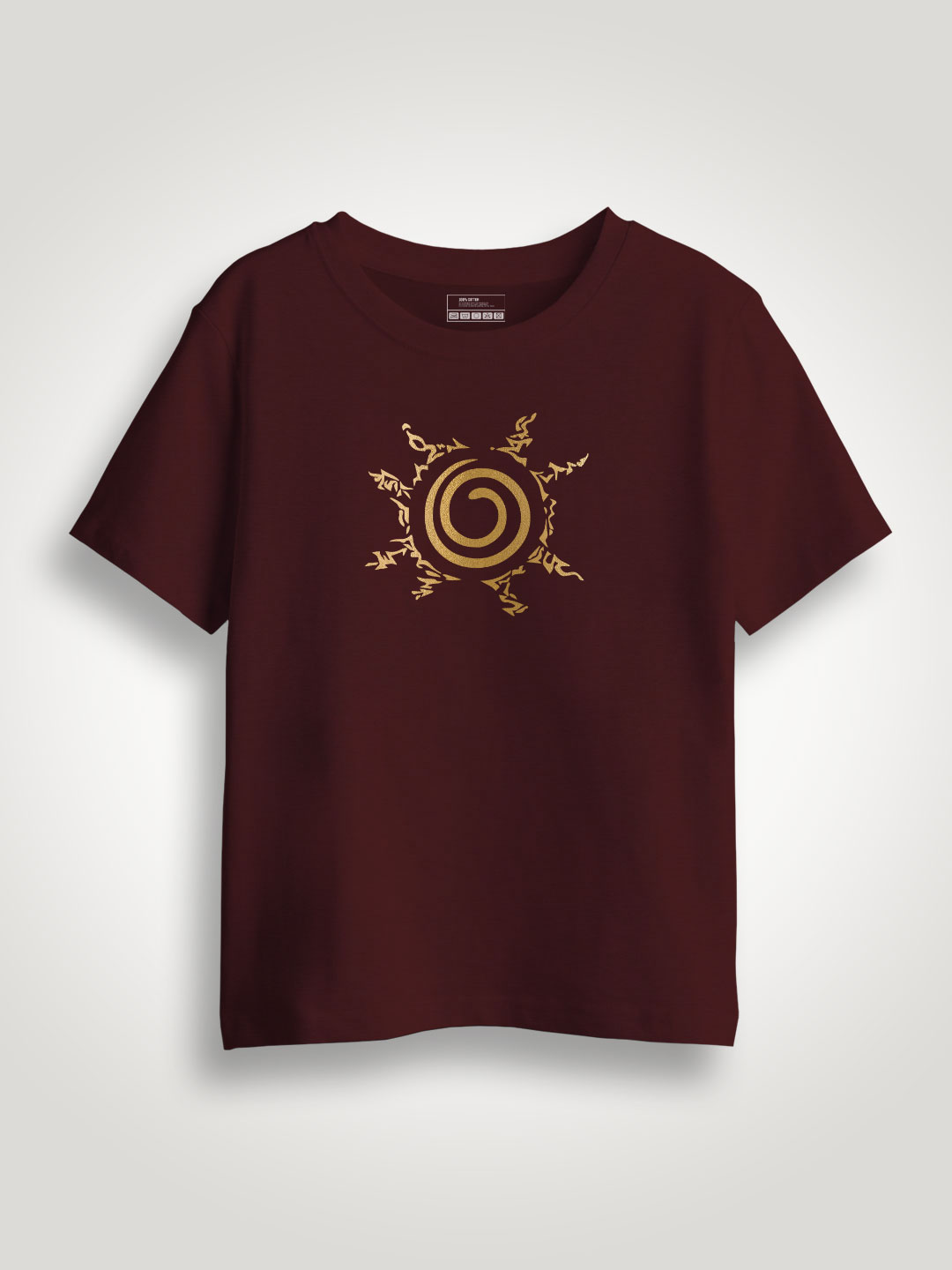 Naruto Seal Gold Printed Kids T-shirt