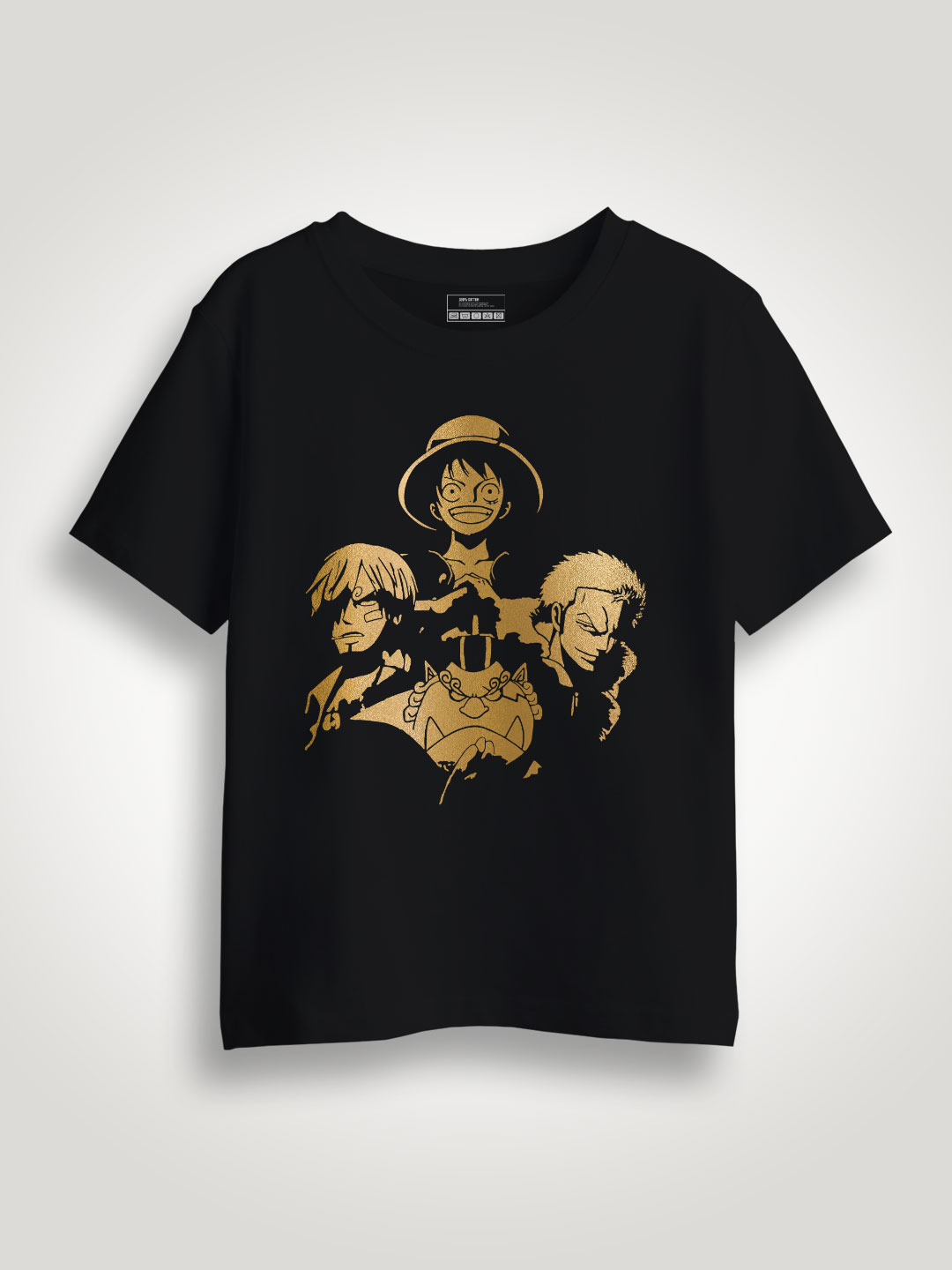 Anime Group Gold Printed Kids T-shirt