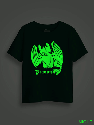 Toothless Dragon Kids Glow Tshirt