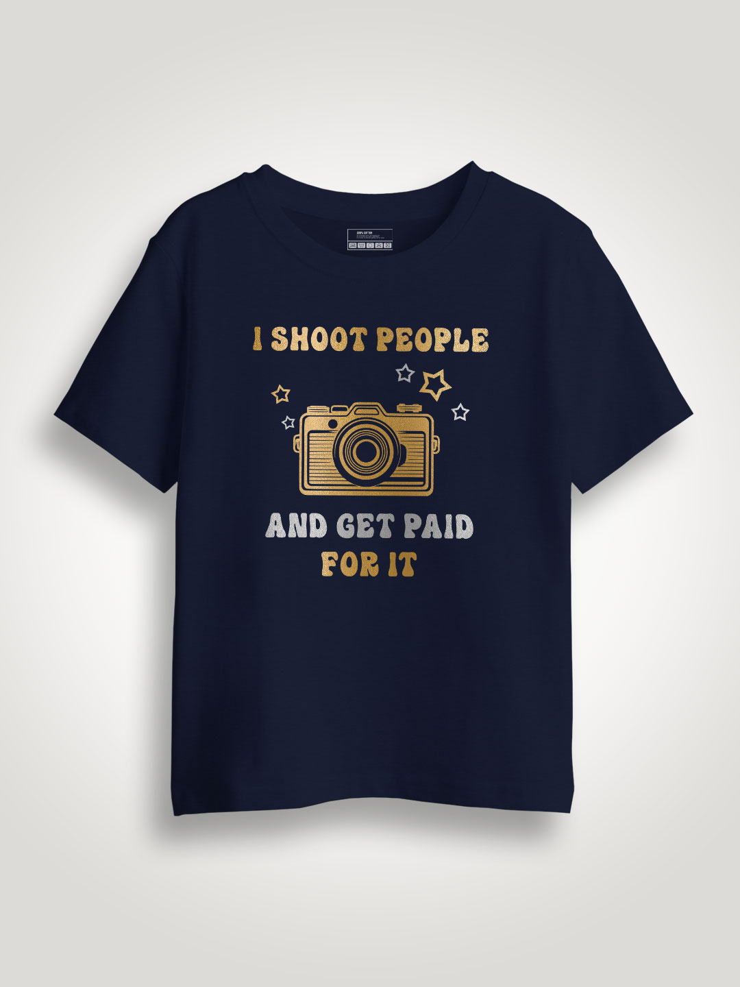 I Shoot People and Get paid Gold Printed Kids T-shirt