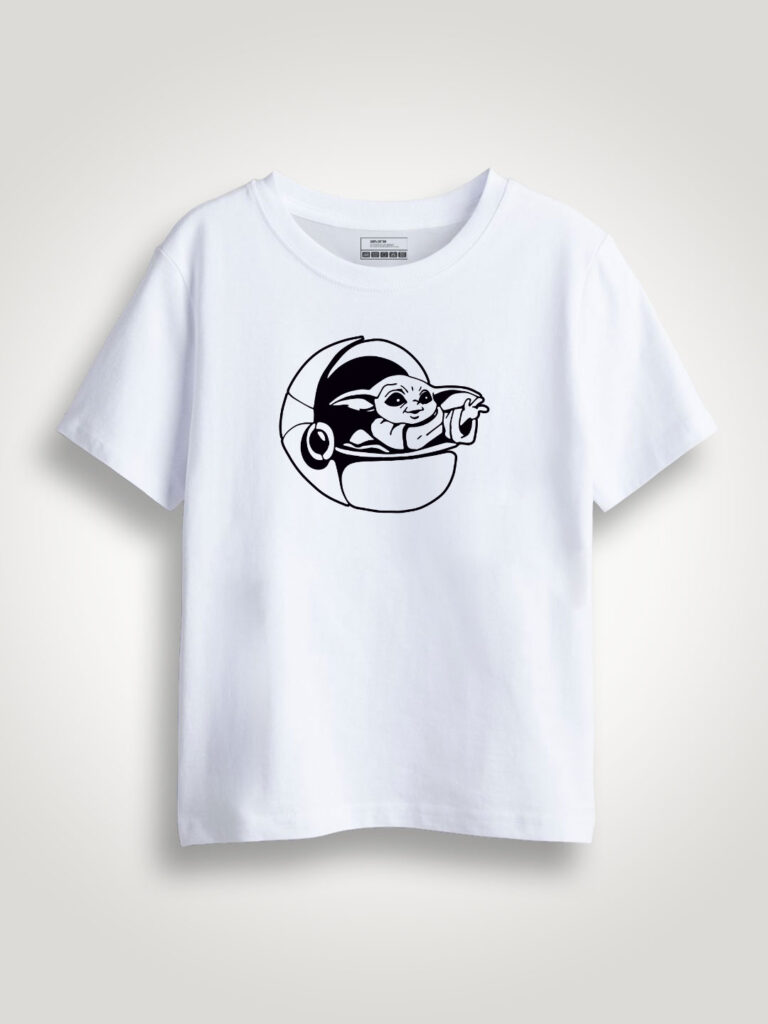 Baby Yoda ship Kids T-shirt