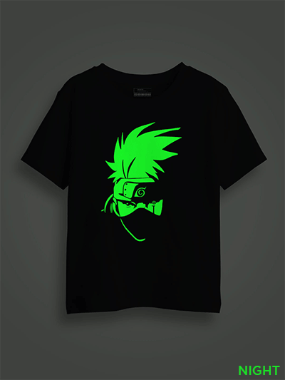 Kakashi Face Kids Glow Tshirt