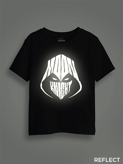 Moon Knight Reflective Kids Glow Tshirt