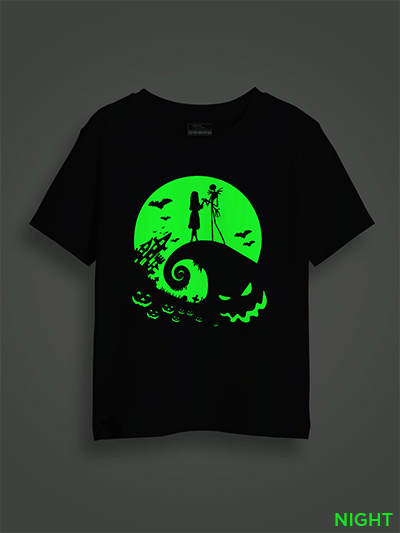 Halloween Night Kids Glow Tshirt