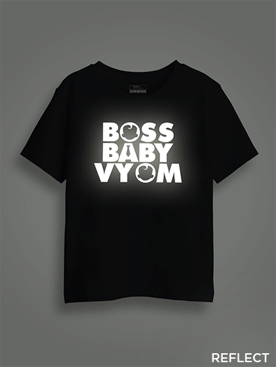 Boss Baby Reflective Kids Glow Tshirt