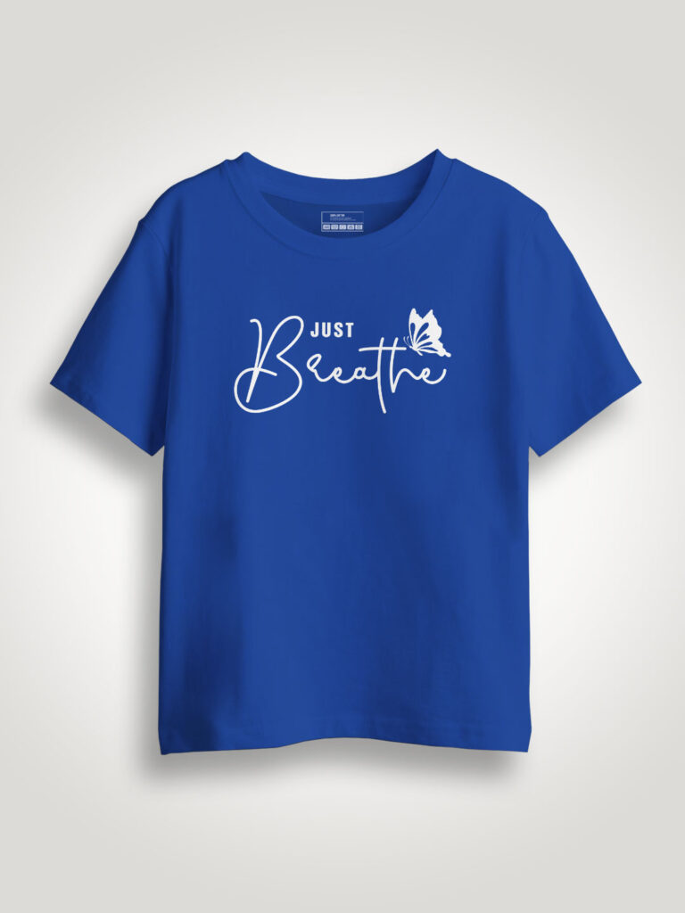 Just Breath Butterfly Kids T-shirt