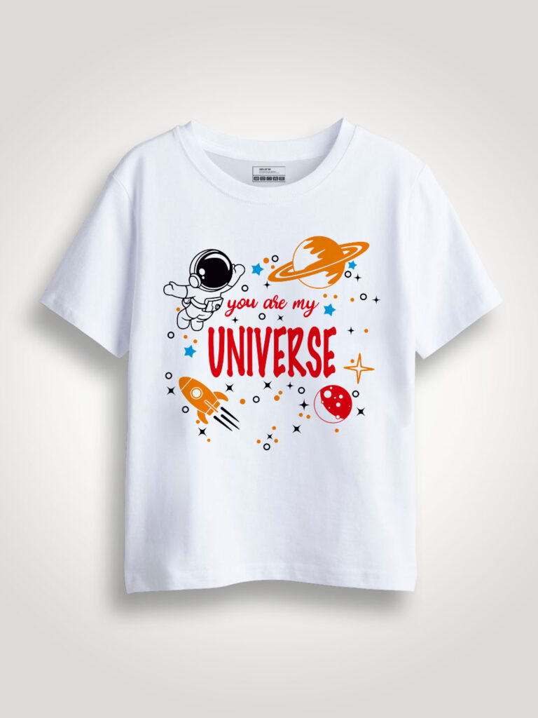 Astronaut Universe Kids T-shirt
