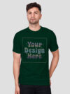 Bottle Green Rainbow Reflective Man Customize Tshirt - Image 4