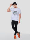 Grey Rainbow Reflective Man Customize Tshirt - Image 2
