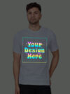 Grey Rainbow Reflective Man Customize Tshirt