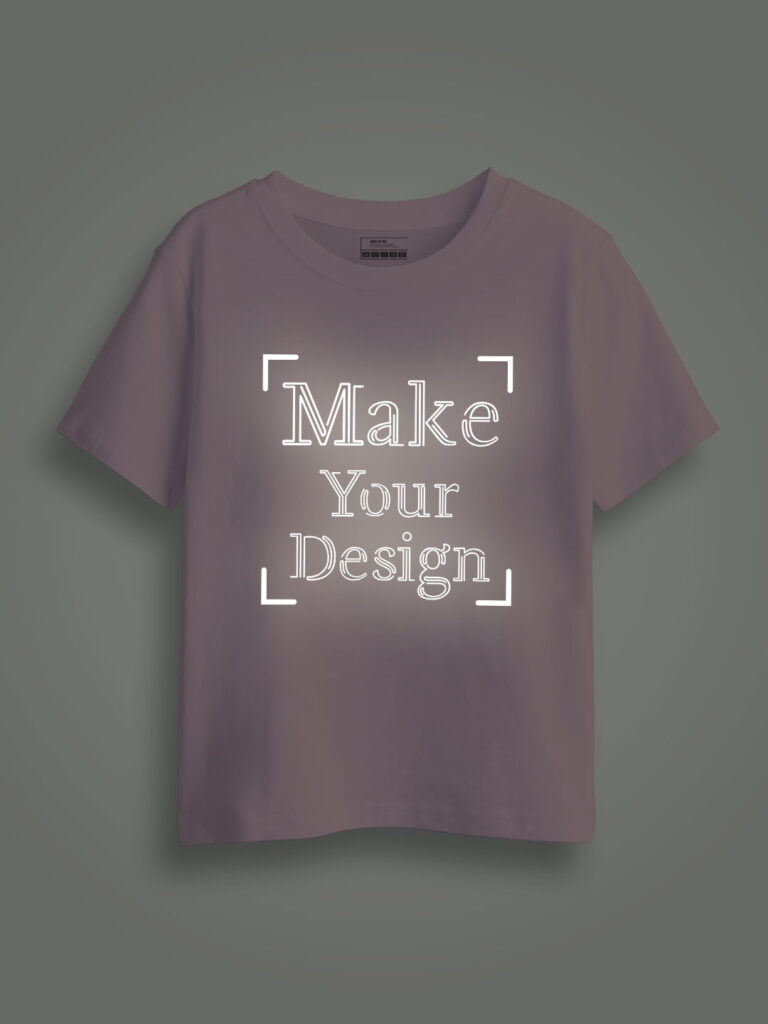 Pink Reflective Print Customize Kids Tshirt