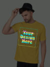 Yellow Rainbow Reflective Man Customize Tshirt - Image 3