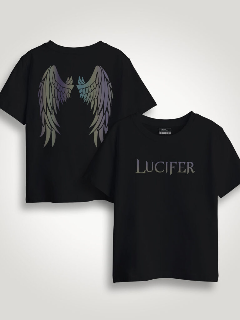 Lucifer Rainbow Reflective Kids T-shirt image 2