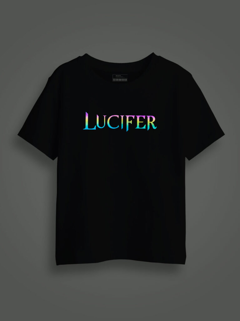 Lucifer Rainbow Reflective Kids T-shirt image 3