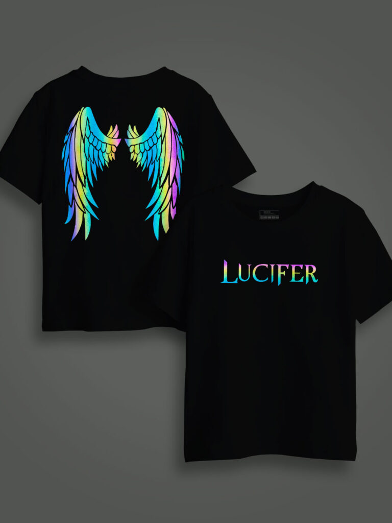 Lucifer Rainbow Reflective Kids T-shirt