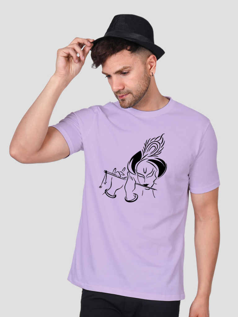 Flute Krishna Men T-shirt image 2