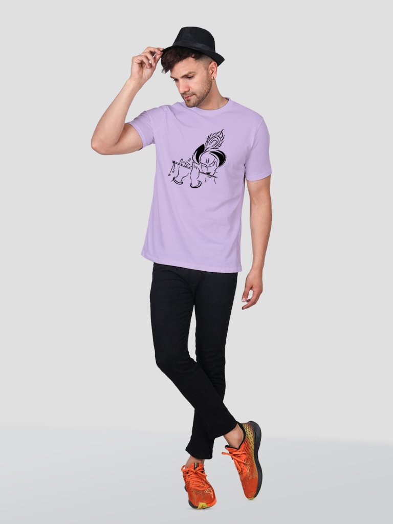 Flute Krishna Men T-shirt image 3