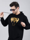 Meow Cat Eye Hoodie Metallic Gold Print - Image 2