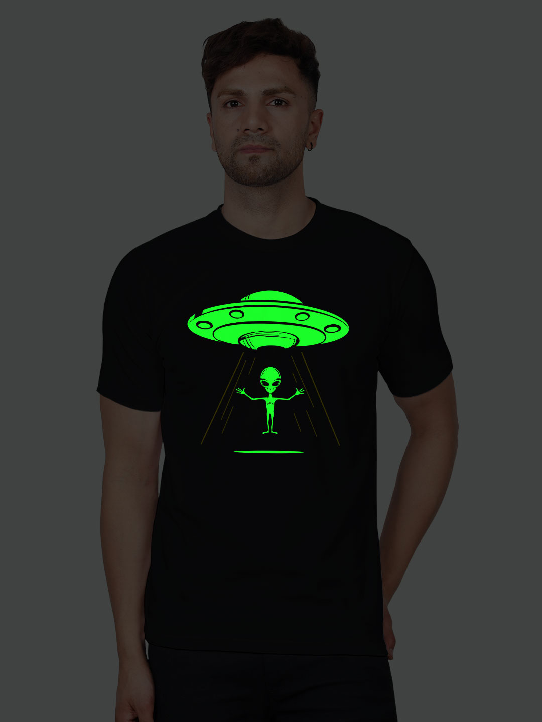 Alien Glow T-shirt - Indrajeet Print