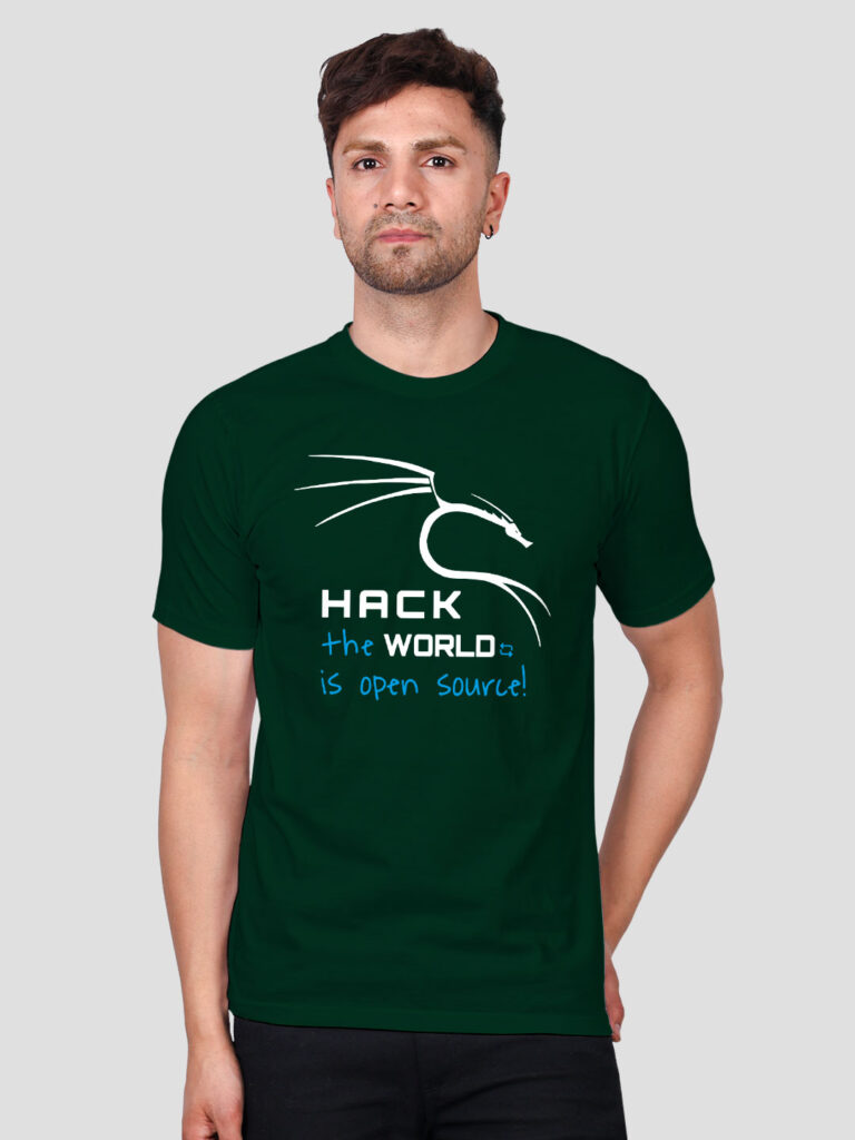 Hack the World Hacker Men T-shirt | Men | Regular Print | Beige