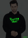 Keep it Mello Glow in Dark Man Hoodie | Indrajeet Print