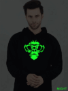 Monkey Face Glow in Dark Man Hoodie | Indrajeet Print