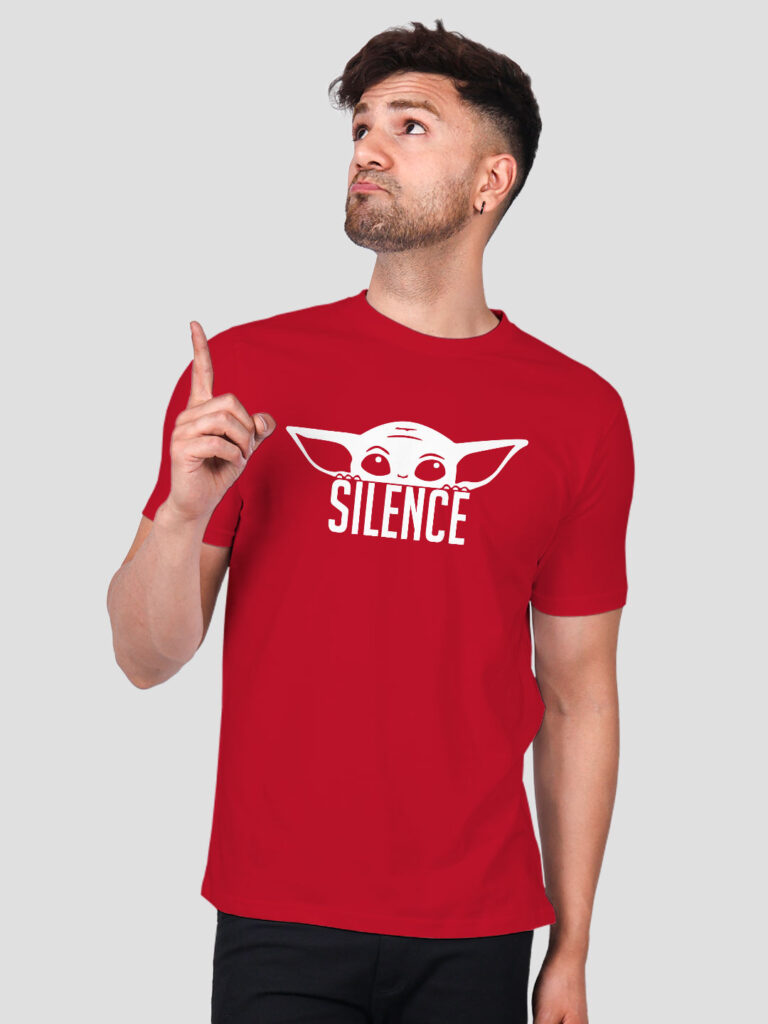 Silence Yoda Men T-shirt | Men | Regular Print | Beige