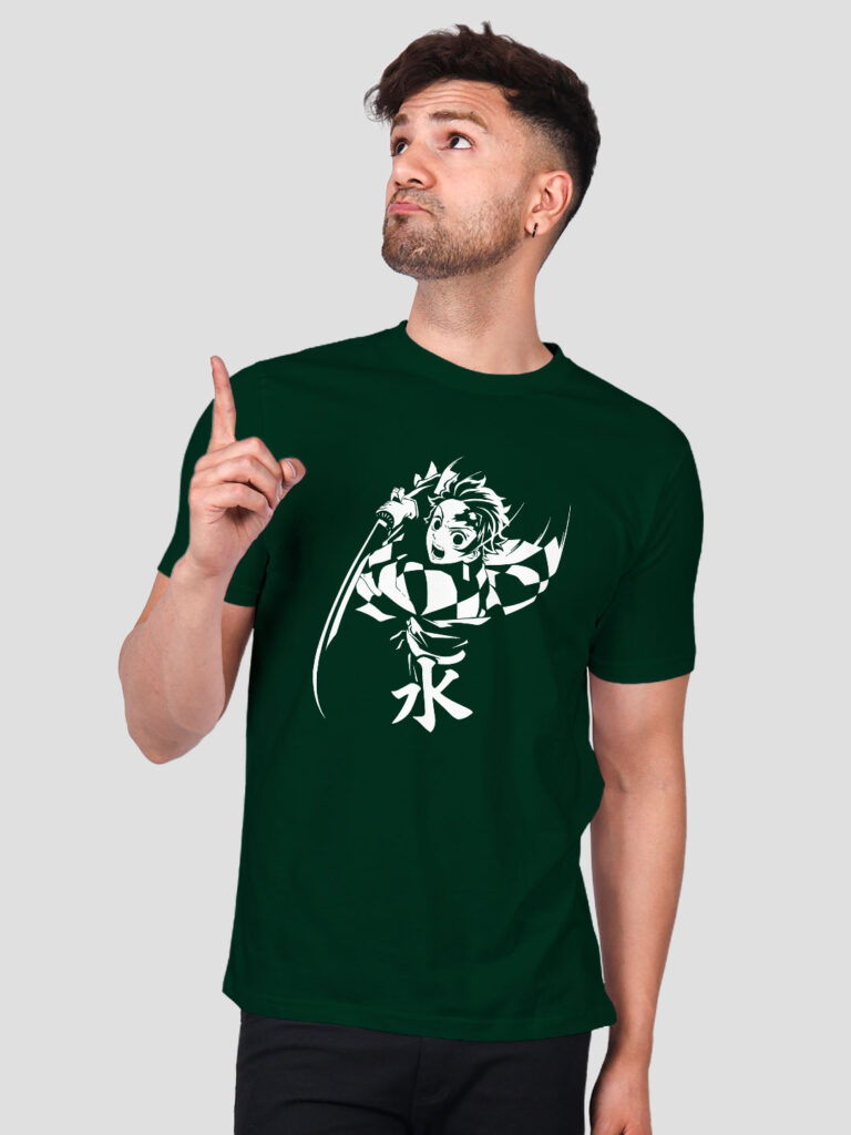 Tanjiro Kamado Men T-shirt | Men | Regular Print | Beige