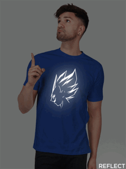 Rblue Cotton Vegeta Men Reflective T-shirt
