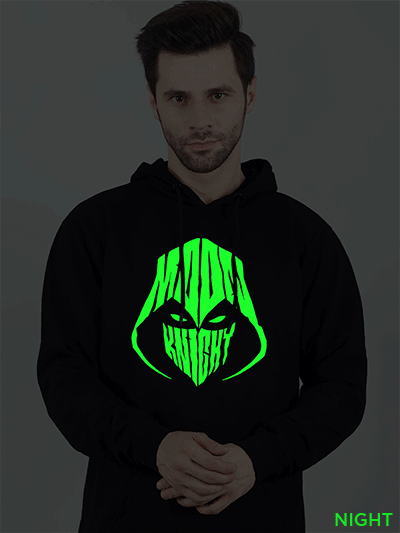 RA140-BLACK-MAN-HOODIE-GLOW-(9) Moon Knight Glow in Dark Man Hoodie | Indrajeet Print
