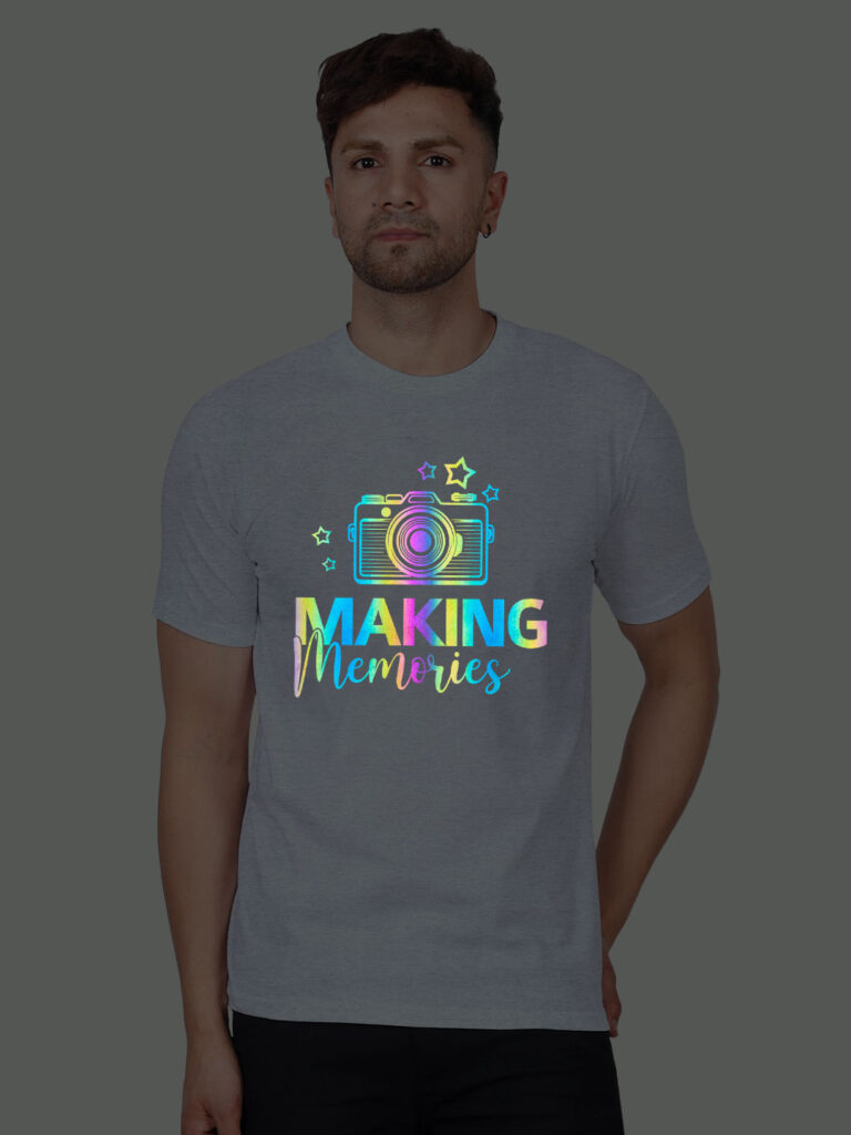 Making Memories Men Rainbow Reflective T-shirt