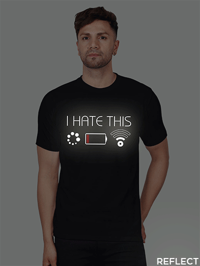 I Hate This Men Reflective T-shirt