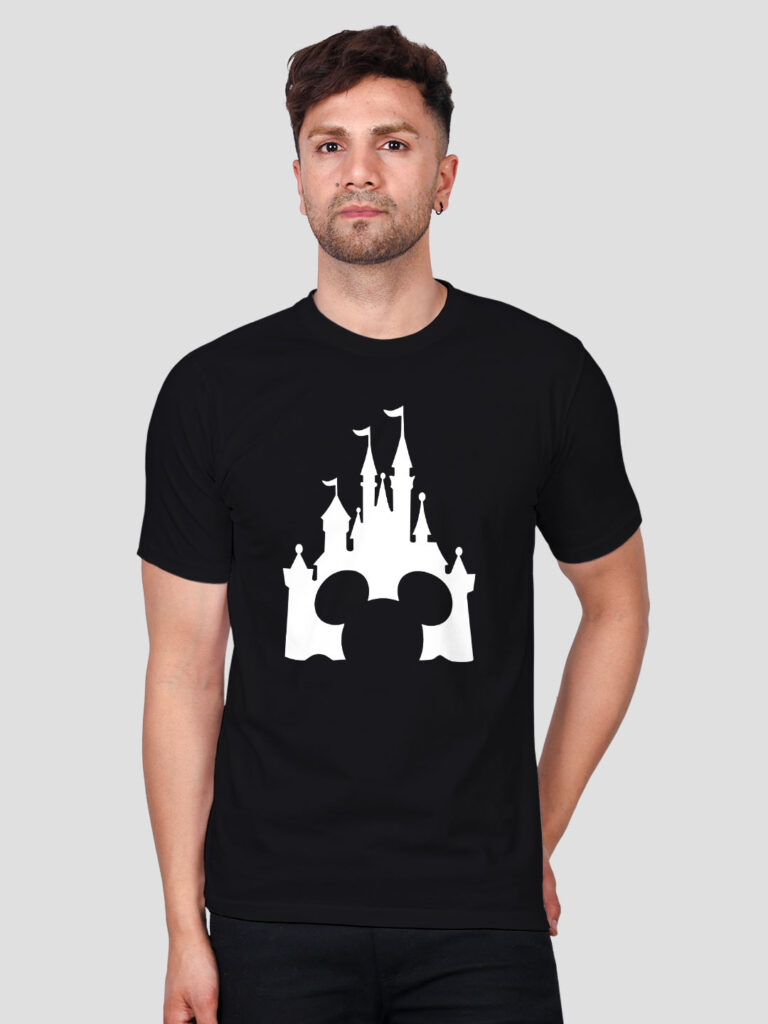 Disney Micky Castle Men Glow in Dark T-shirt image 4
