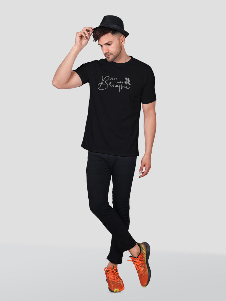 Just Breath Butterfly Men Reflective T-shirt image 2