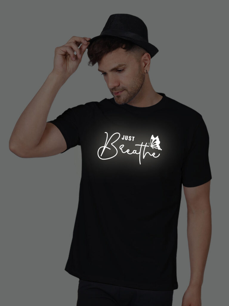 Just Breath Butterfly Men Reflective T-shirt image 5