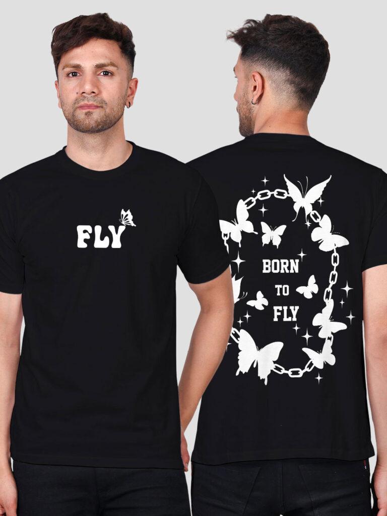 Born to Fly Men T-shirt | Men | Regular Print | Beige