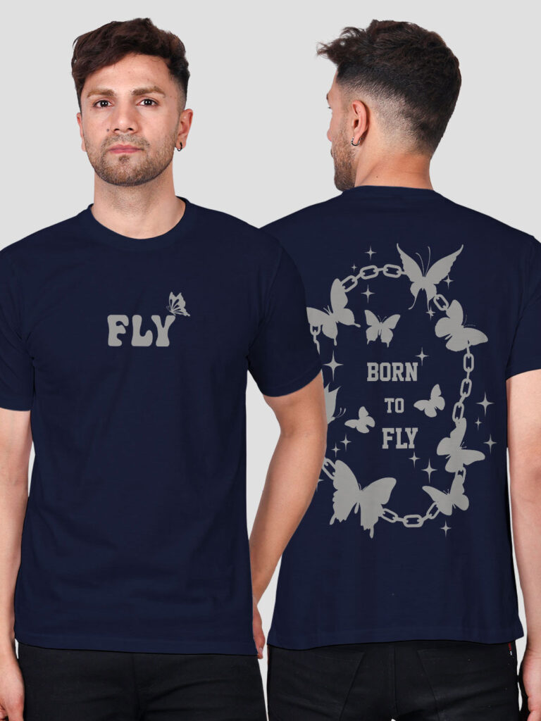 Born to Fly Men Reflective T-shirt image 3