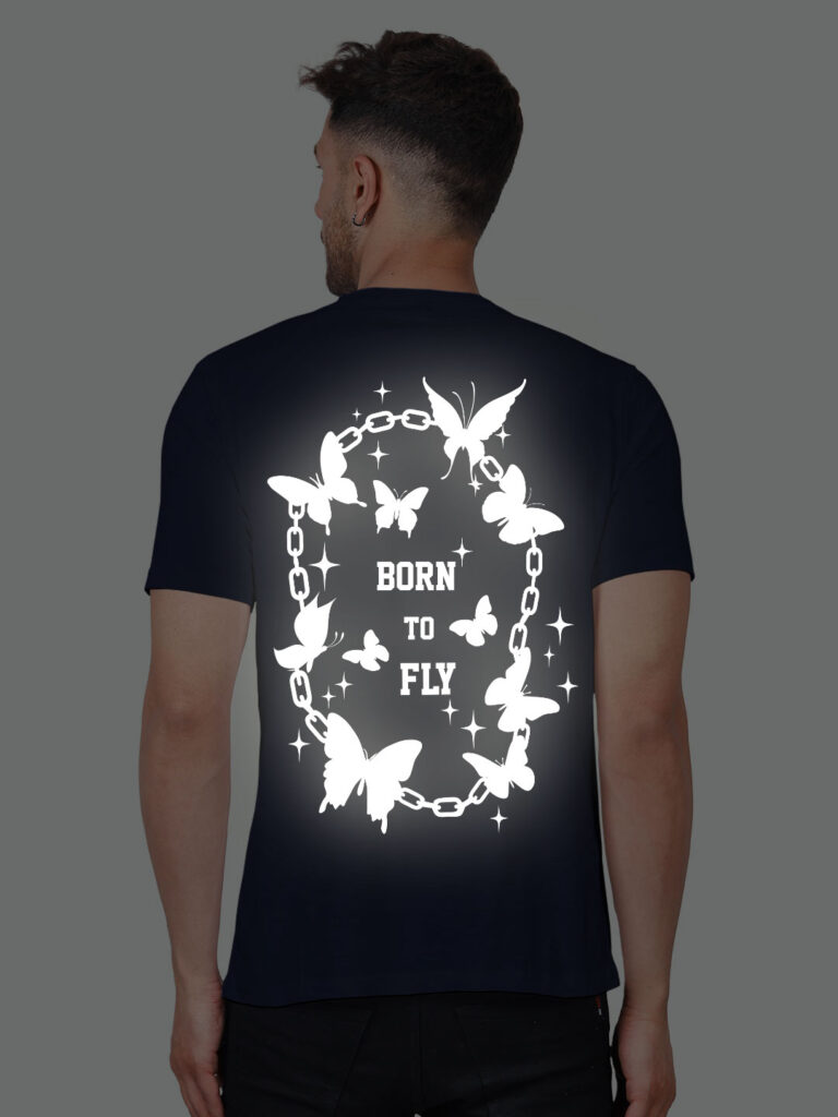 Born to Fly Men Reflective T-shirt image 6