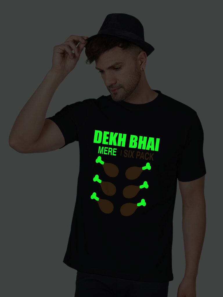 My Six Pack Men Glow in Dark T-shirt image 5