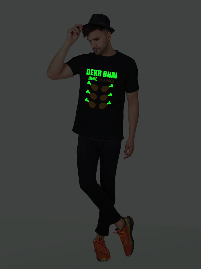 My Six Pack Men Glow in Dark T-shirt image 6
