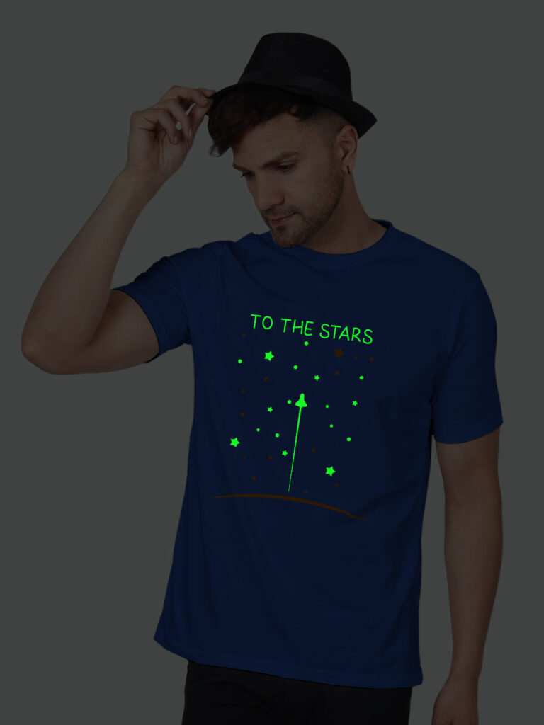 Pilot to the Stars Men Glow in Dark T-shirt image 5