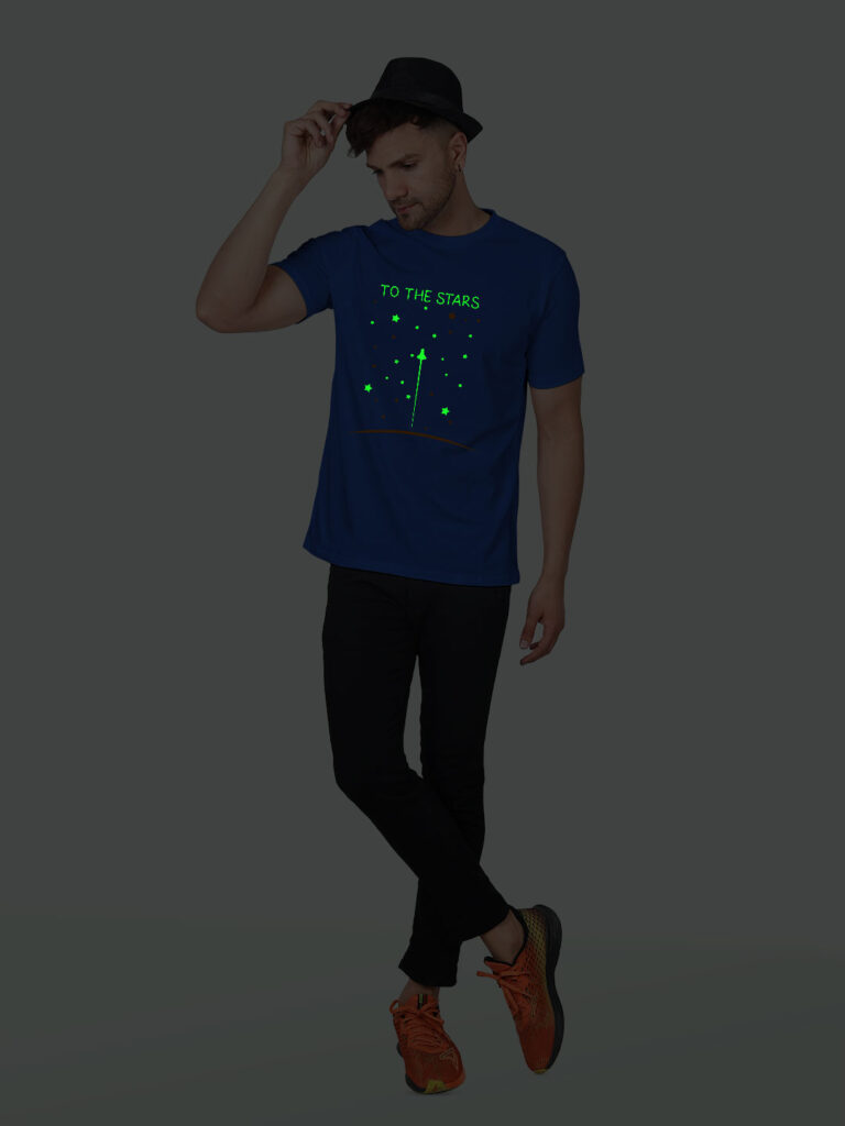 Pilot to the Stars Men Glow in Dark T-shirt image 6
